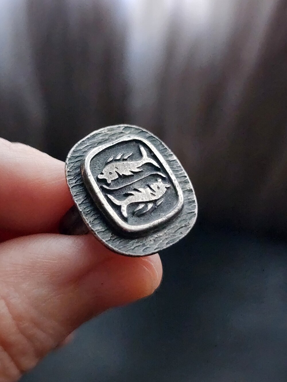 Vintage Scandinavian Pisces Ring